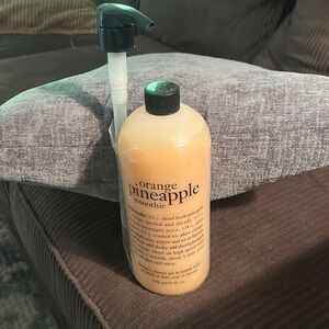32 oz philosophy. orange pineapple smoothie shampoo, shower gel. NEW !